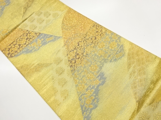 JAPANESE FUKURO OBI / WOVEN FLOWER CREST